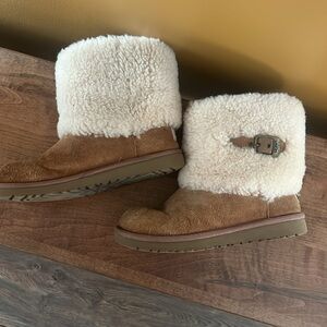 UGG Australia Fuzzy Boot with Buckle